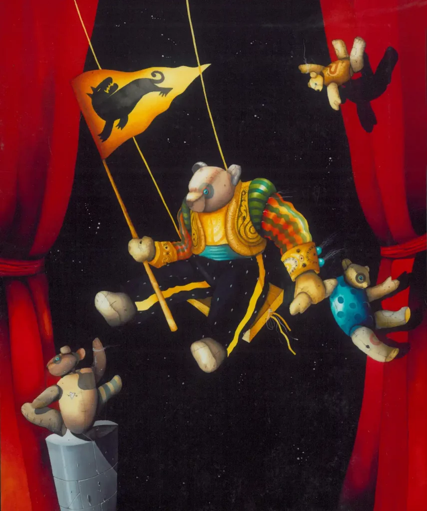 galerie parville jean antoire hierro aquarelles Coeur en armes gouache sur papier 15F 1991 7