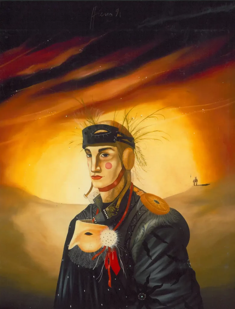 galerie parville jean antoire hierro aquarelles Egale distance huile sur toile 40F 1991 20